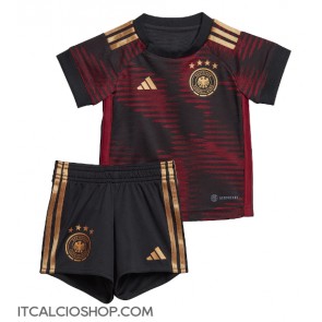 Germania Seconda Maglia Bambino Mondiali 2022 Manica Corta (+ Pantaloni corti)